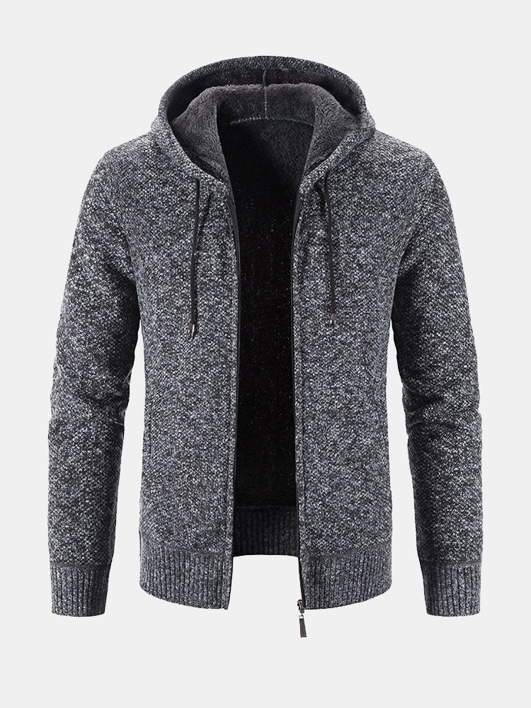 Stefan | Trui met capuchon en rits in maat 2XL
