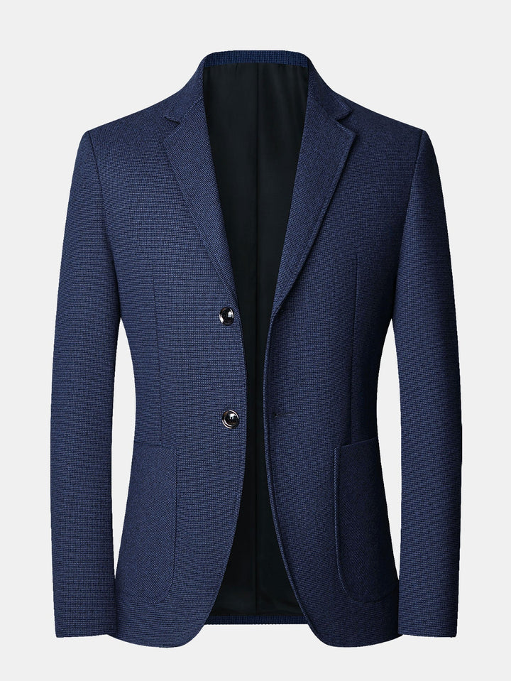 Ties | Blazer met fijne ruit in wollook