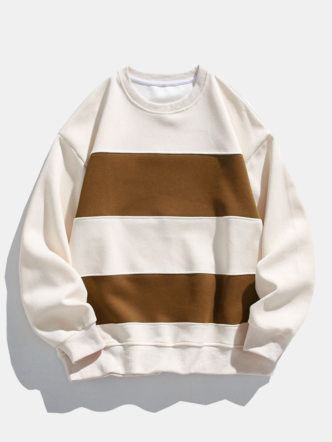 Daan | Sweater met kleurvlakken en relaxte pasvorm