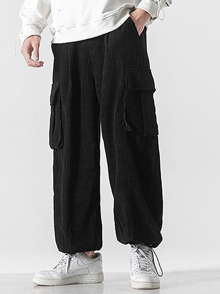 Lars | Corduroy Cargo Broek Relaxed Fit