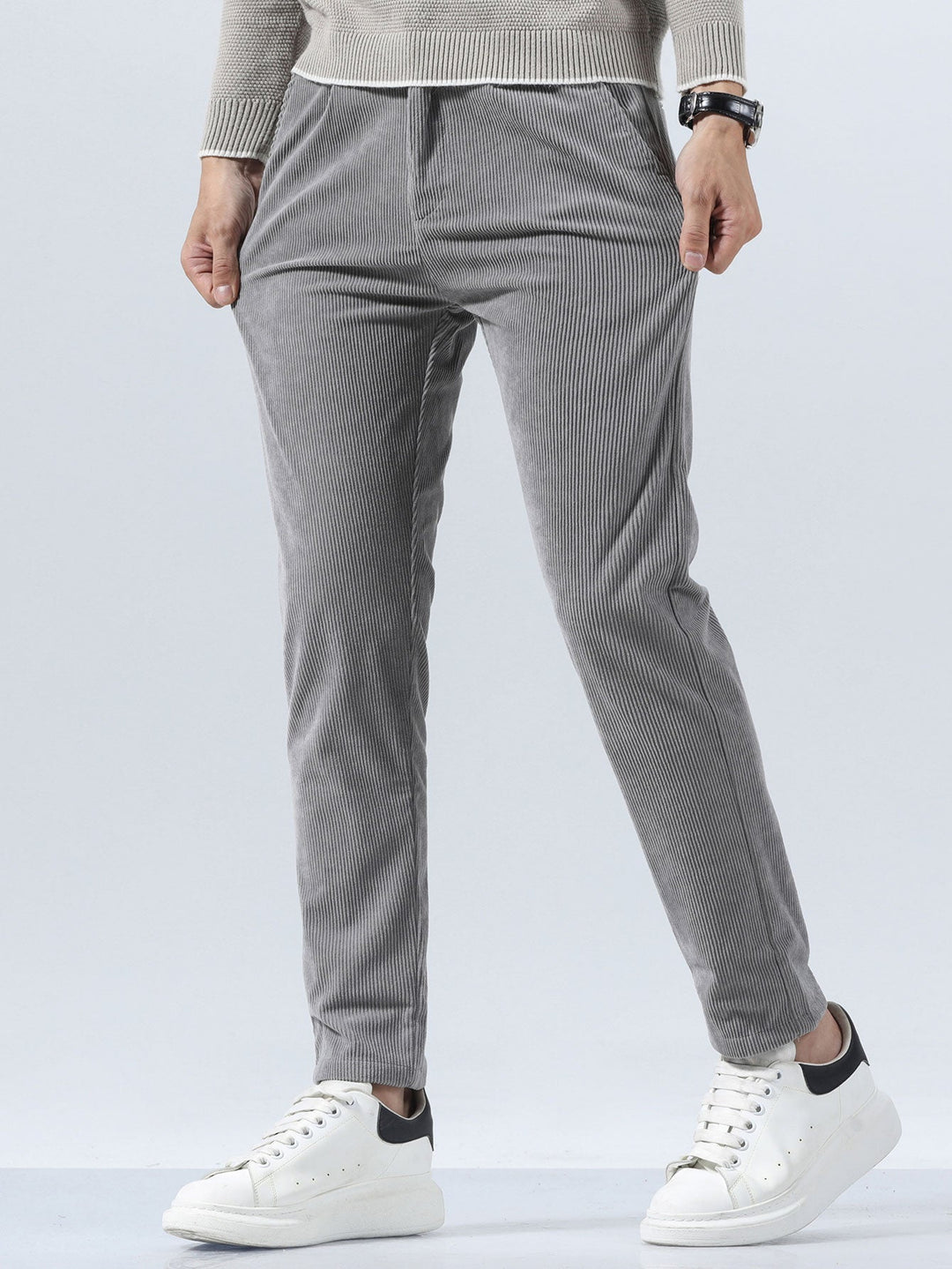 Luc | Corduroy Slim Fit Broek