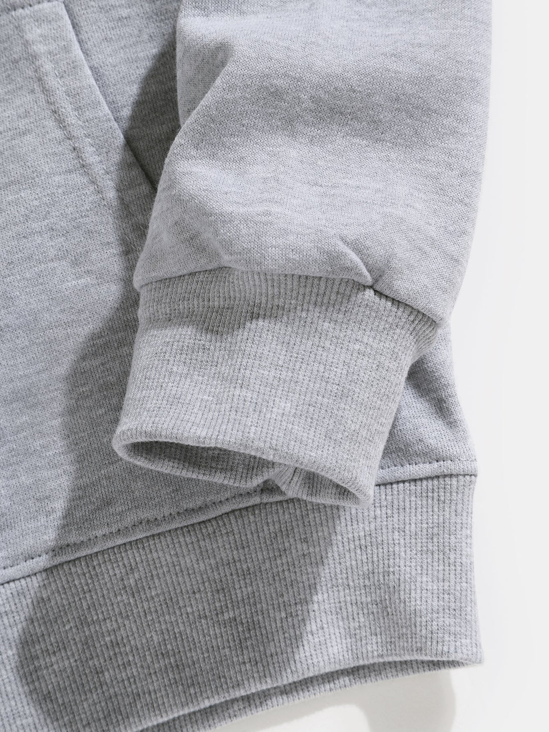 Twan | Basic katoenen hoodie met doorlopende ritssluiting