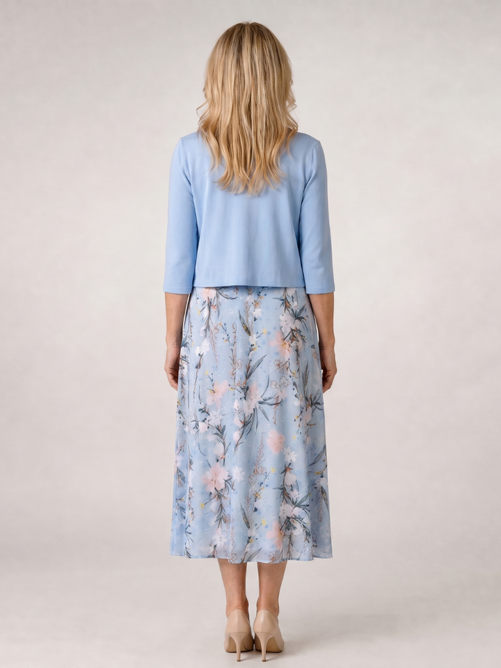 Hetty | Midi-jurk met Bijpassende Bolero