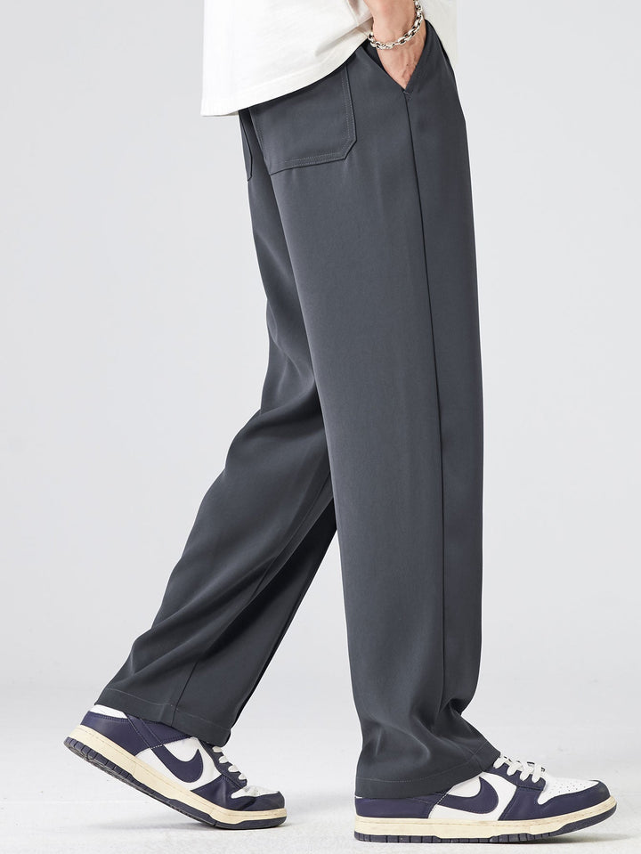Abel | Geplooide Pantalon met Trekkoord