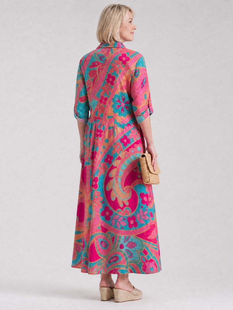 Carin | Blousejurk met Ornamentprint