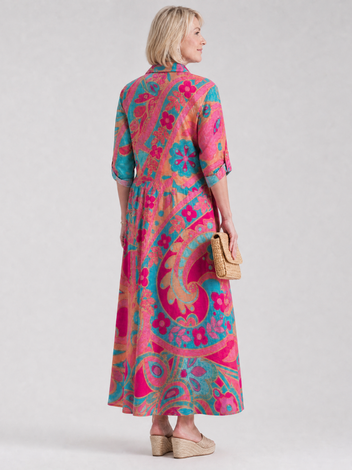 Carin | Blousejurk met Ornamentprint