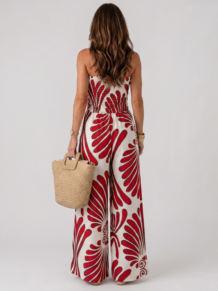 Marga | Jumpsuit met wijde pijpen