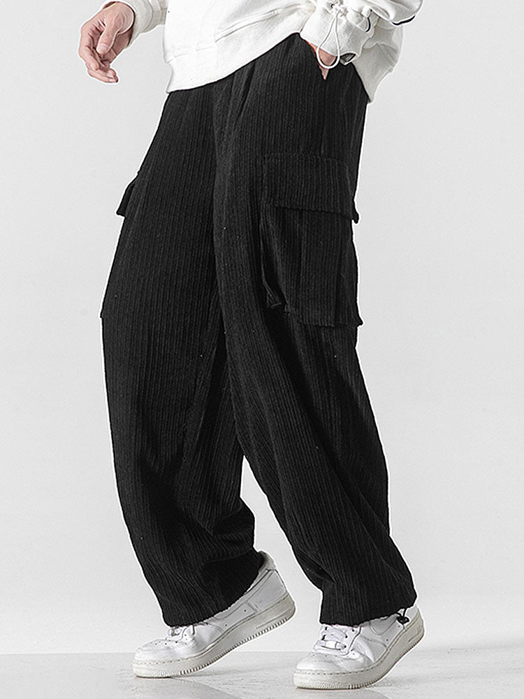 Lars | Corduroy Cargo Broek Relaxed Fit