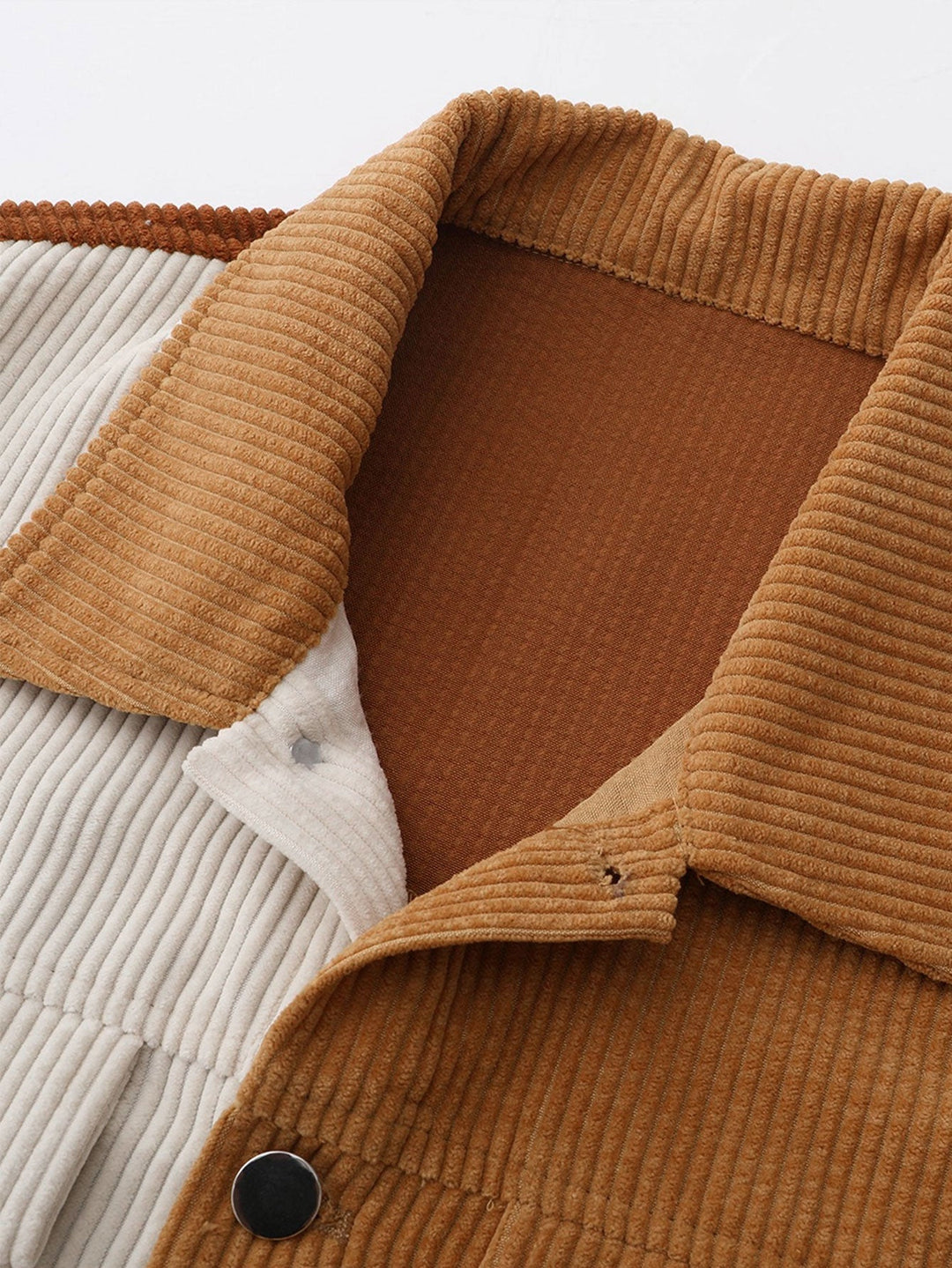 Marcel | Corduroy jack met colour-block design