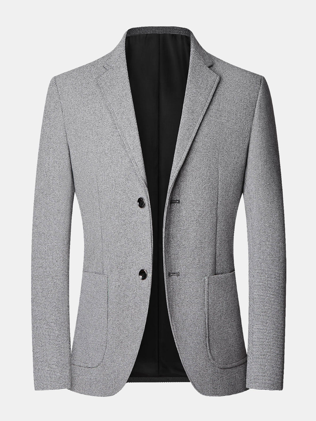 Ties | Blazer met fijne ruit in wollook