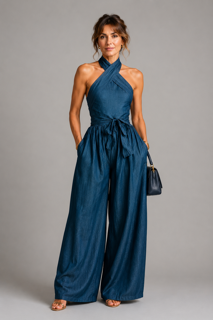 Laura | Jumpsuit met strikceintuur