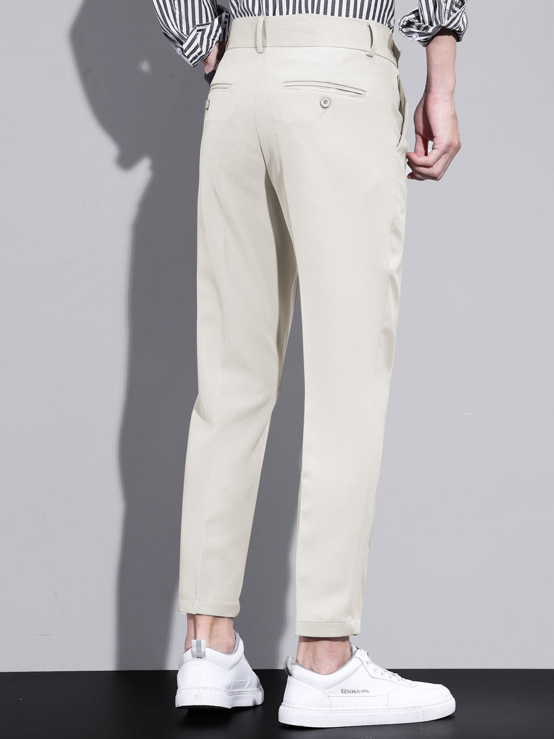 Wessel | Slim Fit Cropped Pantalon