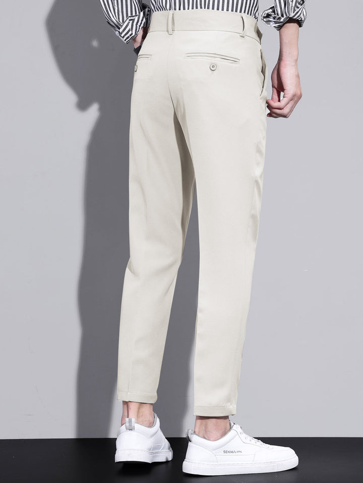 Wessel | Slim Fit Cropped Pantalon