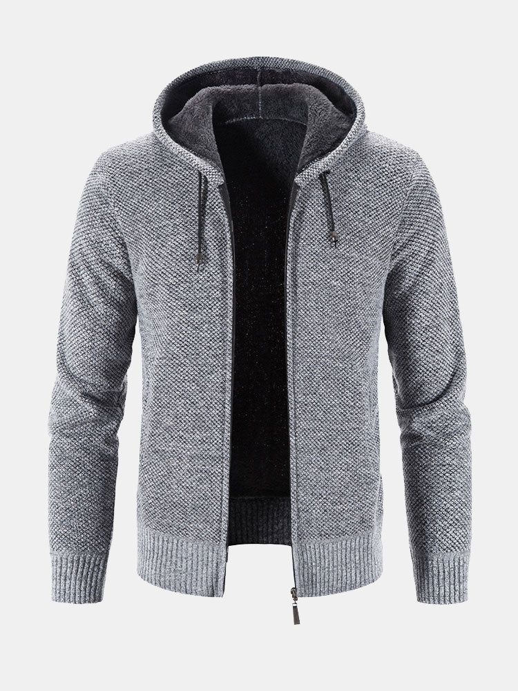 Stefan | Trui met capuchon en rits in maat 2XL