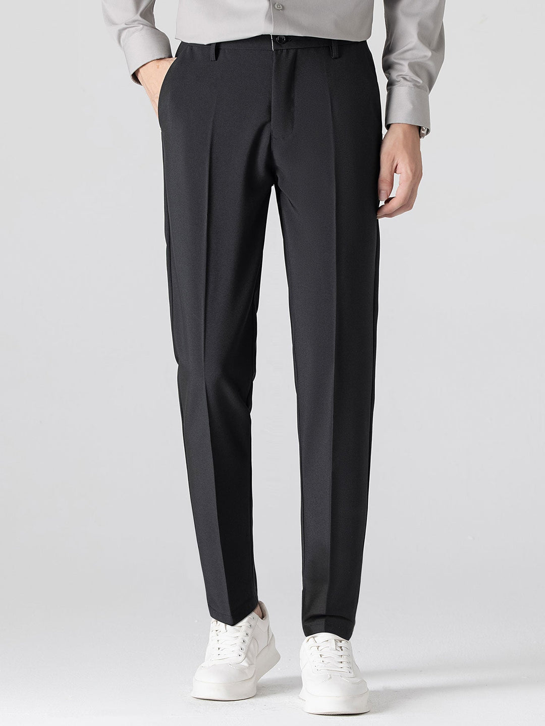Sjoerd | Slim Fit Taps Toelopende Pantalon
