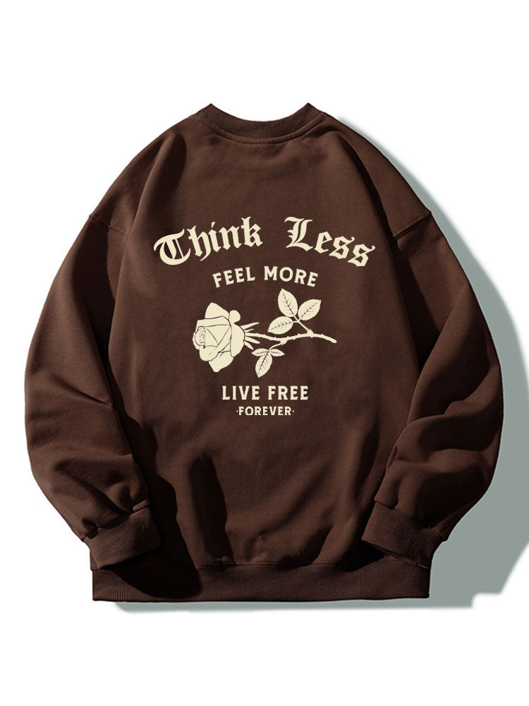 Niels | Sweater met roos- en rugprint en relaxte pasvorm