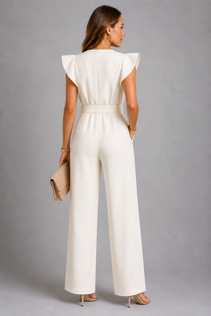 Anja | Jumpsuit met ruchesmouwen