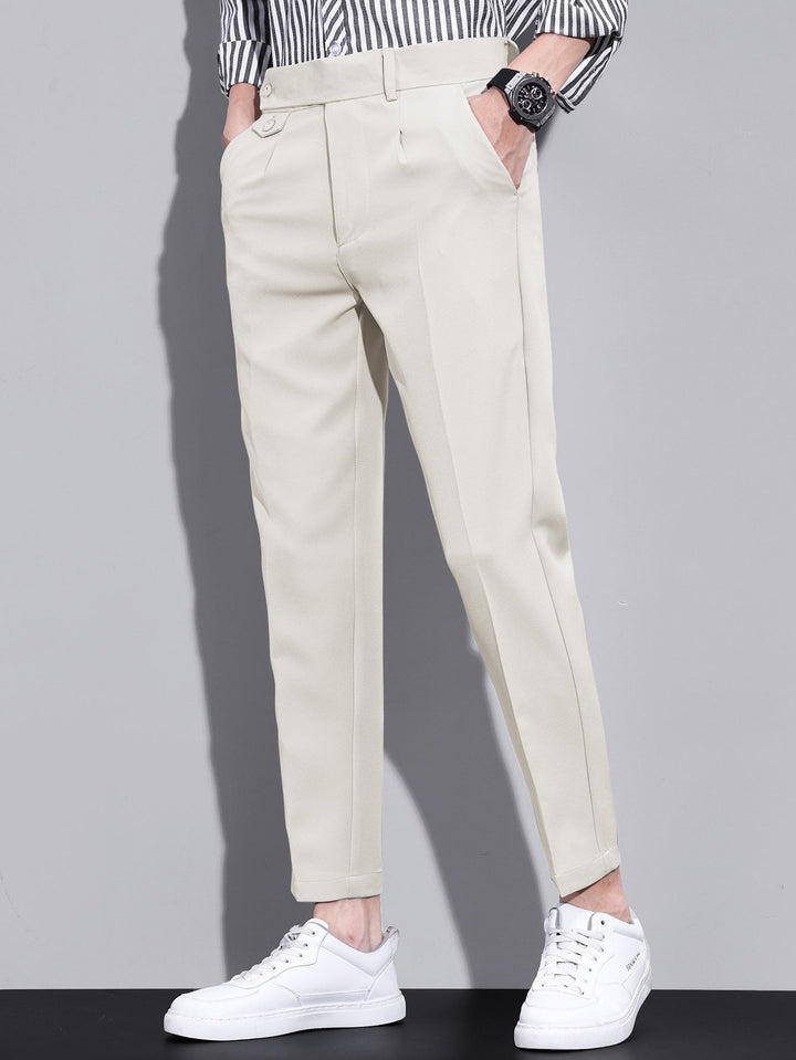 Wessel | Slim Fit Cropped Pantalon