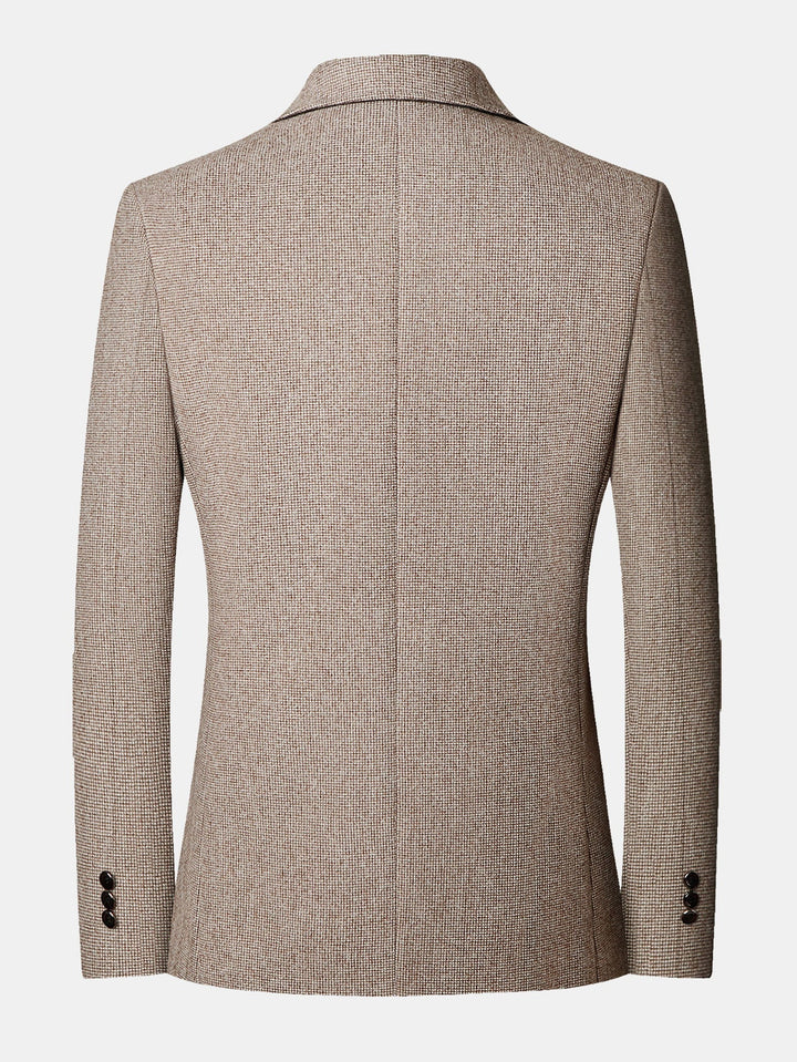 Ties | Blazer met fijne ruit in wollook