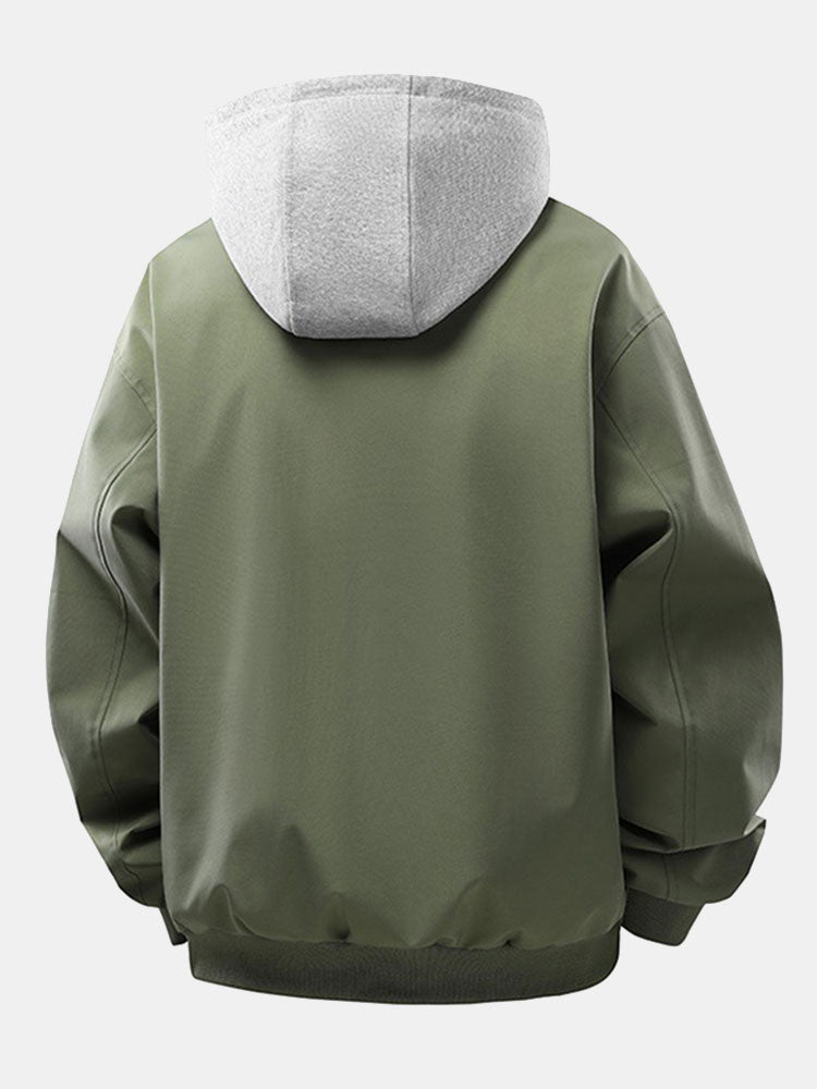 Jaap | Corduroy bomber jack met afneembare capuchon