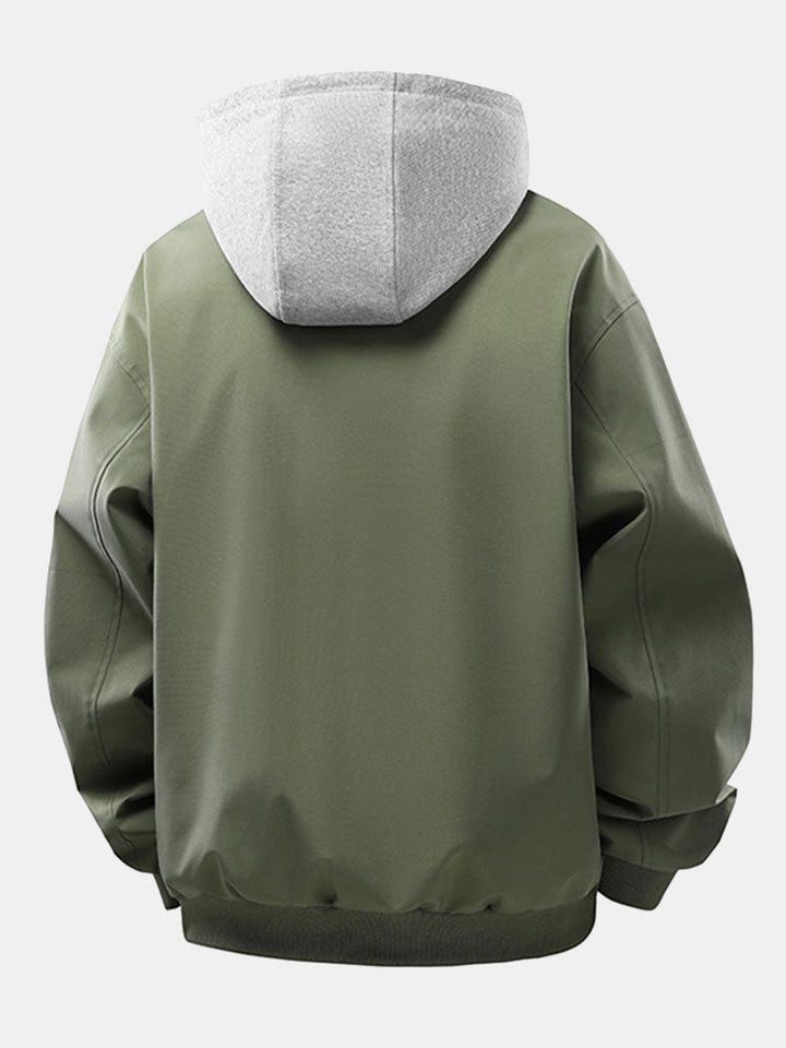 Jaap | Corduroy bomber jack met afneembare capuchon