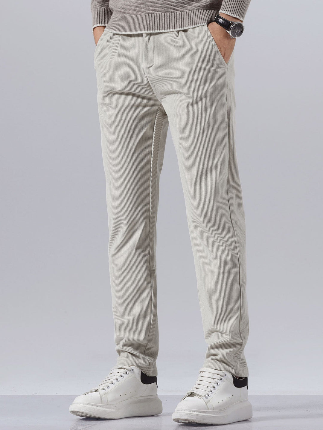 Luc | Corduroy Slim Fit Broek