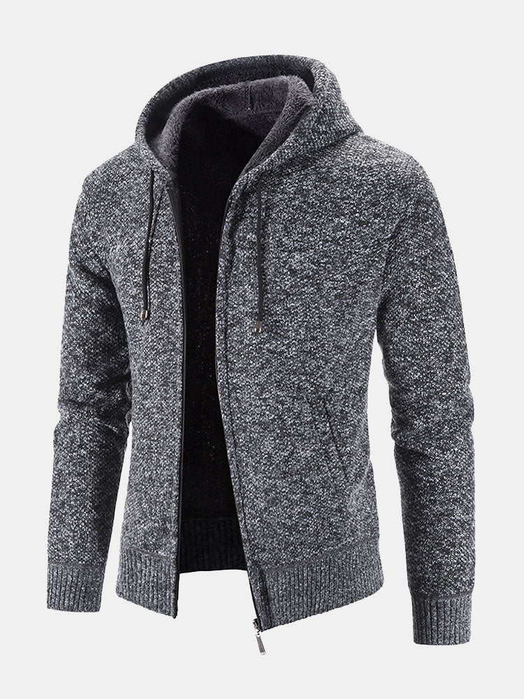 Stefan | Trui met capuchon en rits in maat 2XL