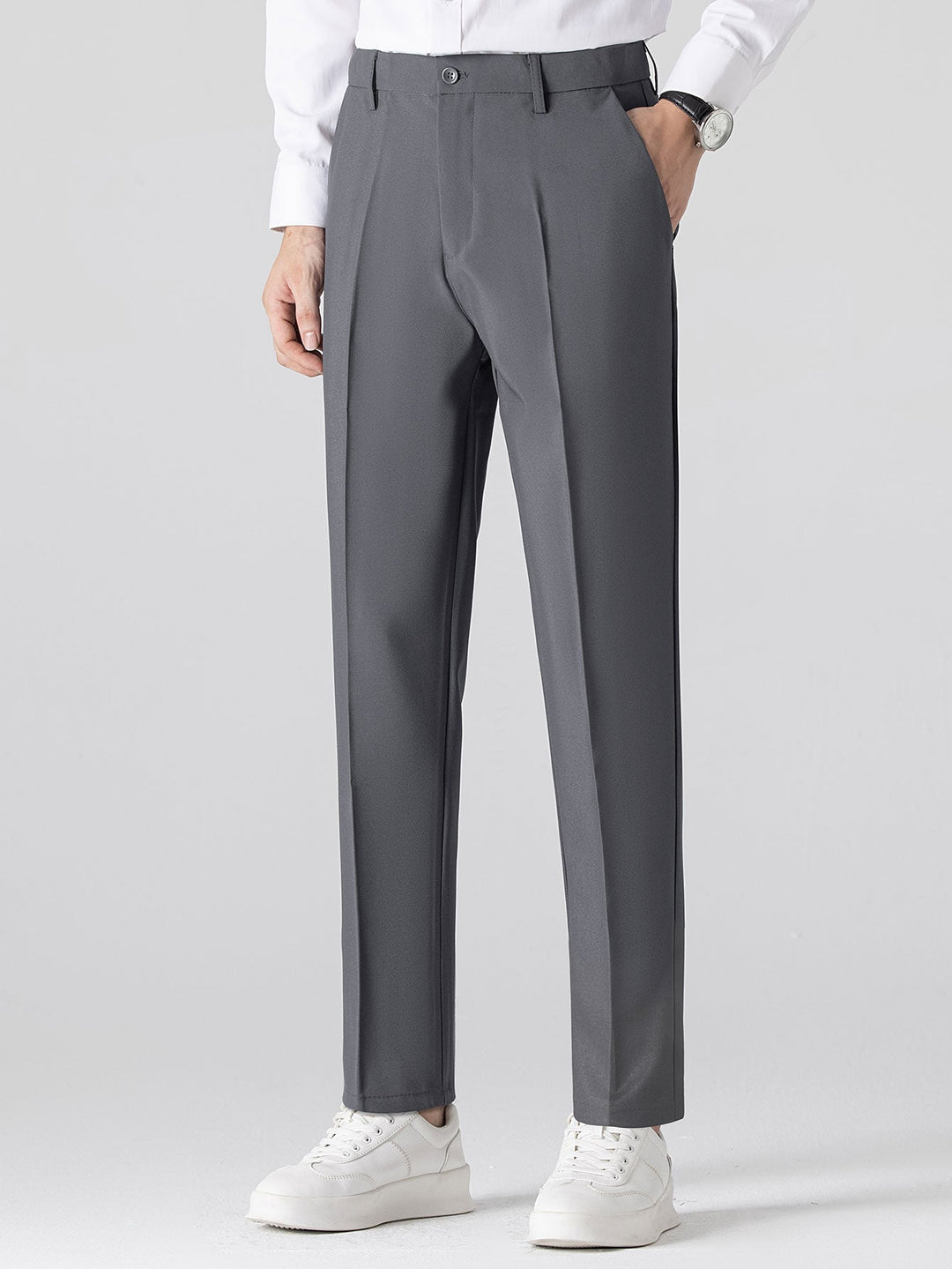 Sjoerd | Slim Fit Taps Toelopende Pantalon