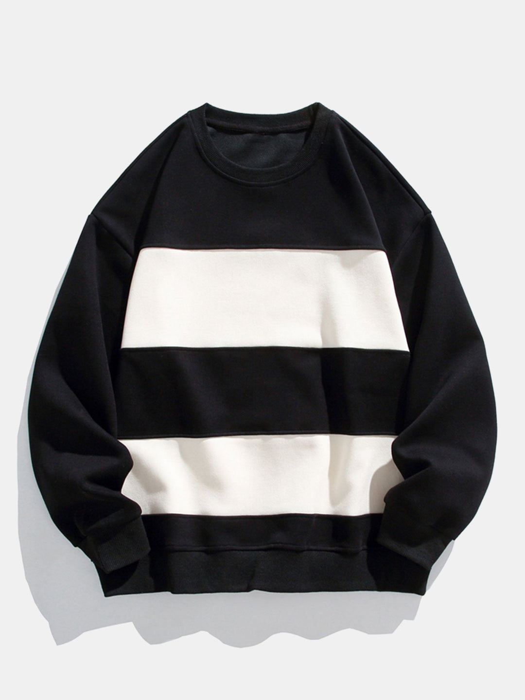 Daan | Sweater met kleurvlakken en relaxte pasvorm