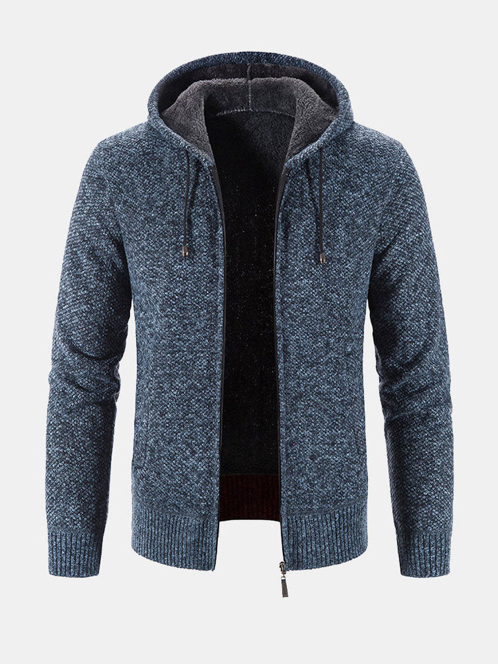 Stefan | Trui met capuchon en rits in maat 2XL