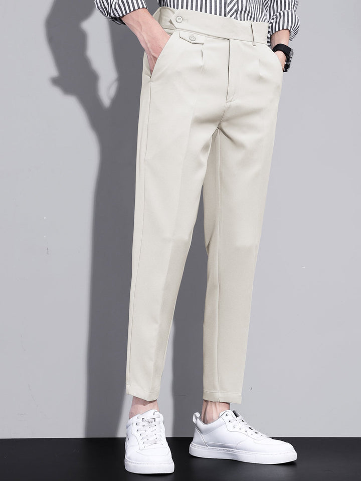 Wessel | Slim Fit Cropped Pantalon