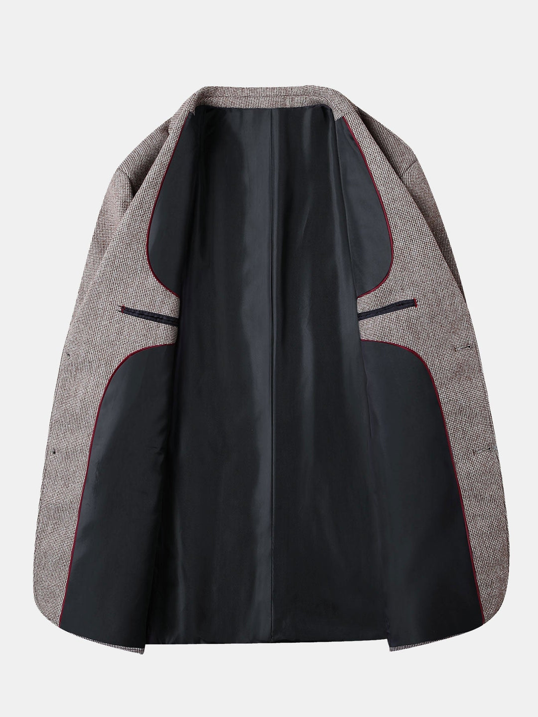 Ties | Blazer met fijne ruit in wollook