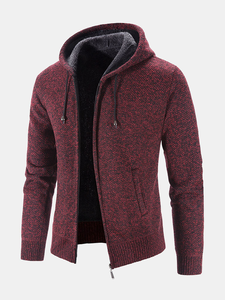 Stefan | Trui met capuchon en rits in maat 2XL