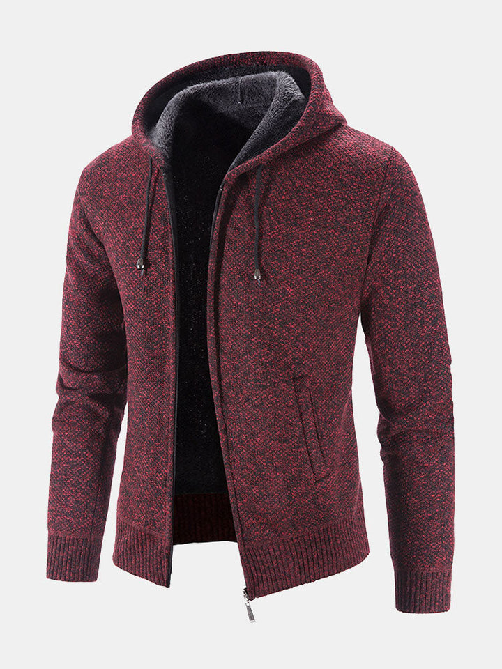 Stefan | Trui met capuchon en rits in maat 2XL