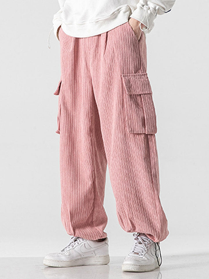 Lars | Corduroy Cargo Broek Relaxed Fit