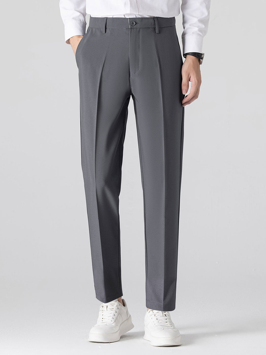 Sjoerd | Slim Fit Taps Toelopende Pantalon
