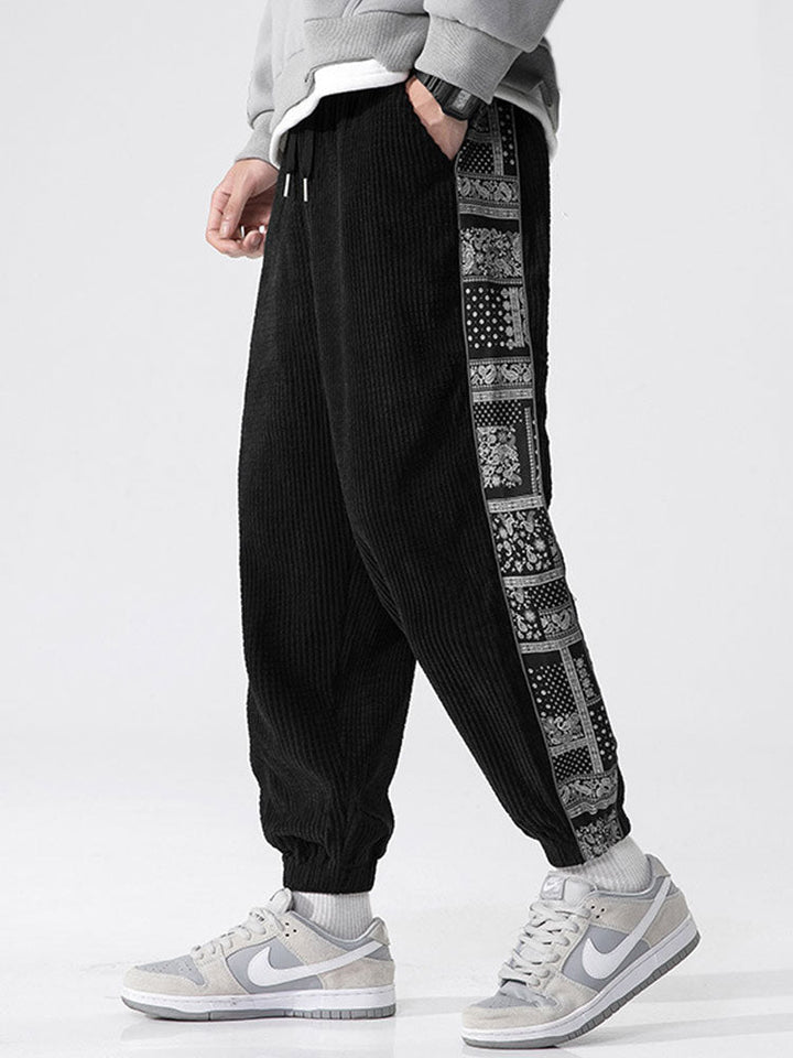 Roel | Corduroy Broek met Paisley Print