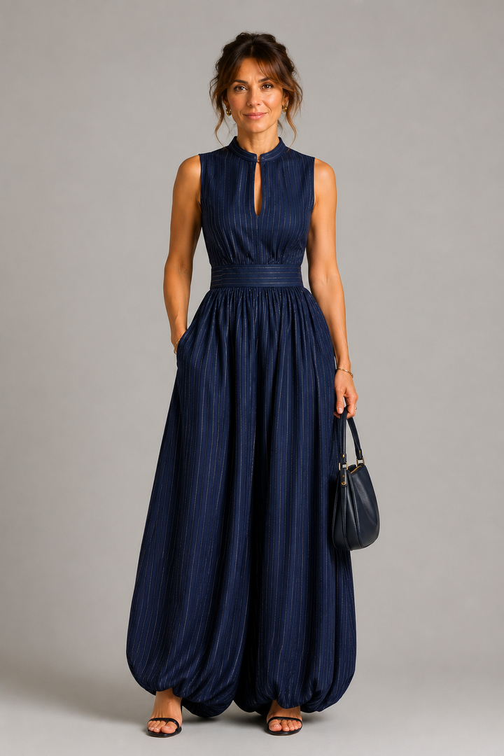 Inge | Jumpsuit met opstaande kraag