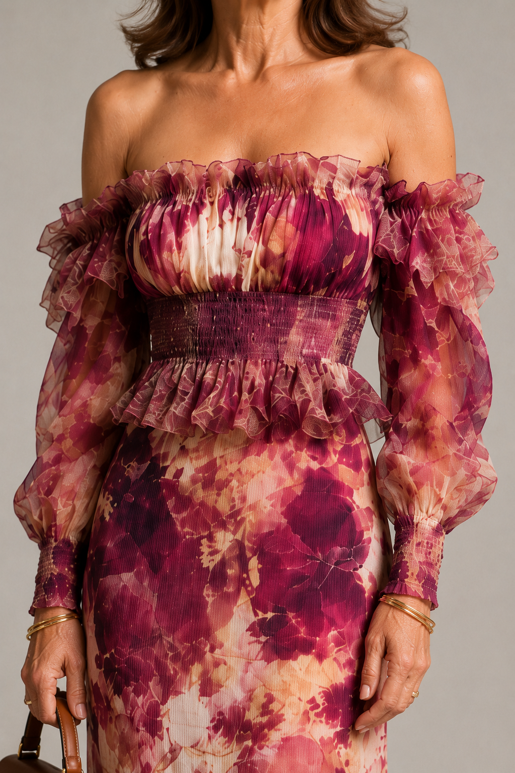 Angelique | Jumpsuit met volantmouwen
