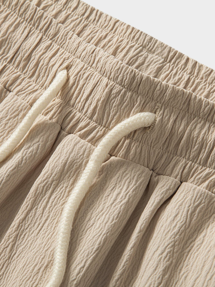 Erik | Kreukstof Broek Straight Leg