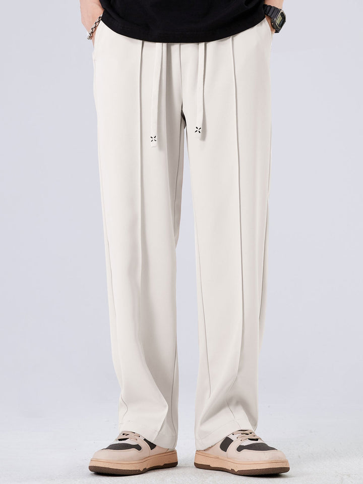 Abel | Geplooide Pantalon met Trekkoord