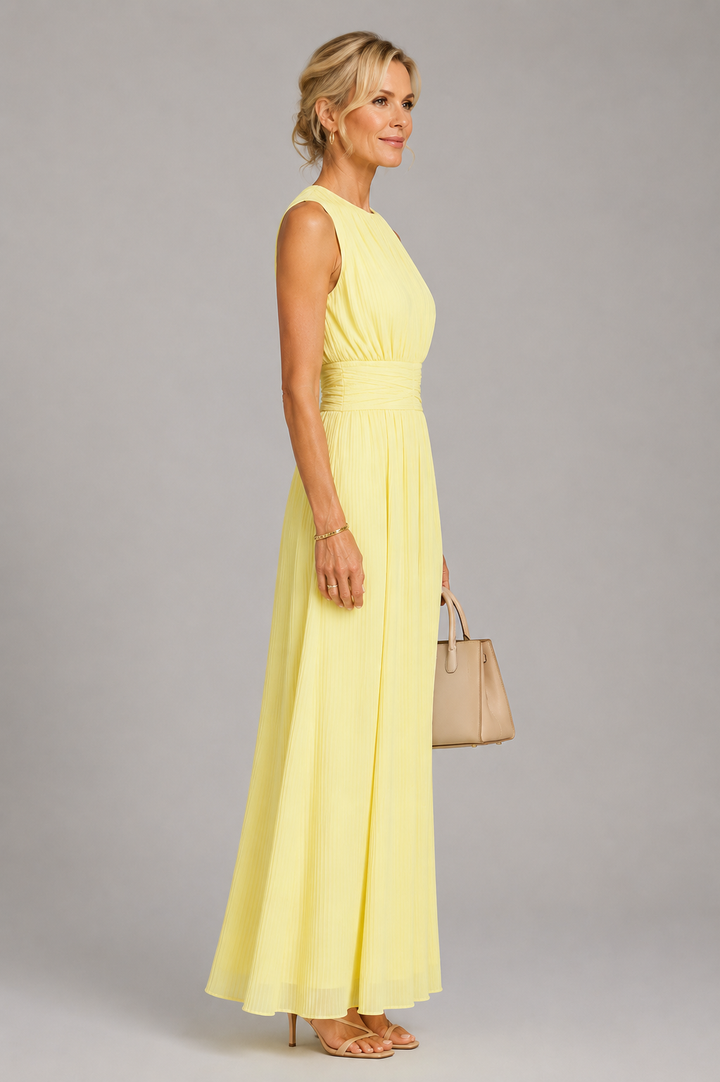 Suzanne | Jumpsuit in lichtgeel