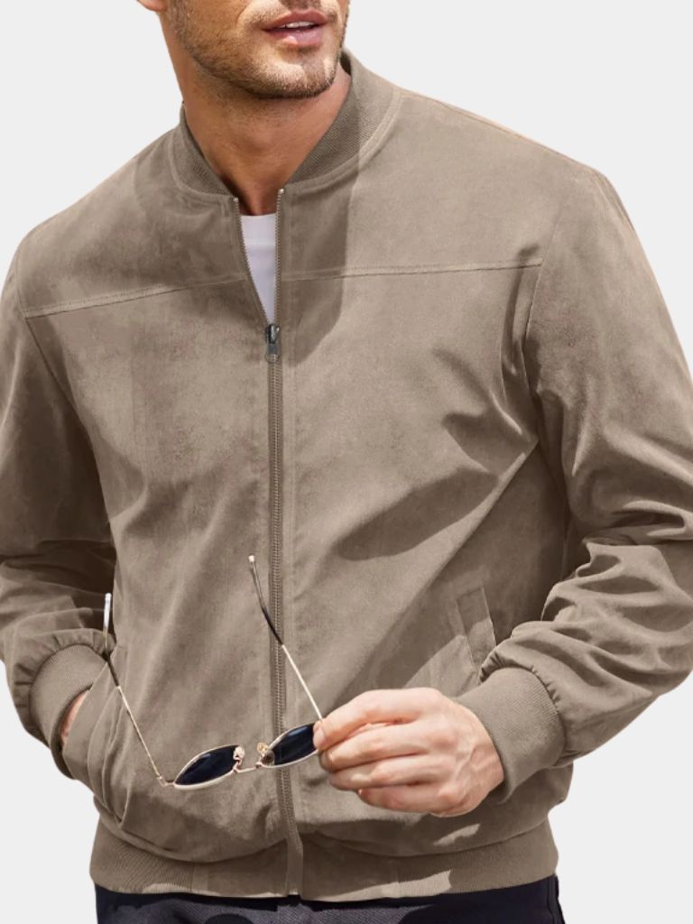 Maurits | Taupe bomberjack