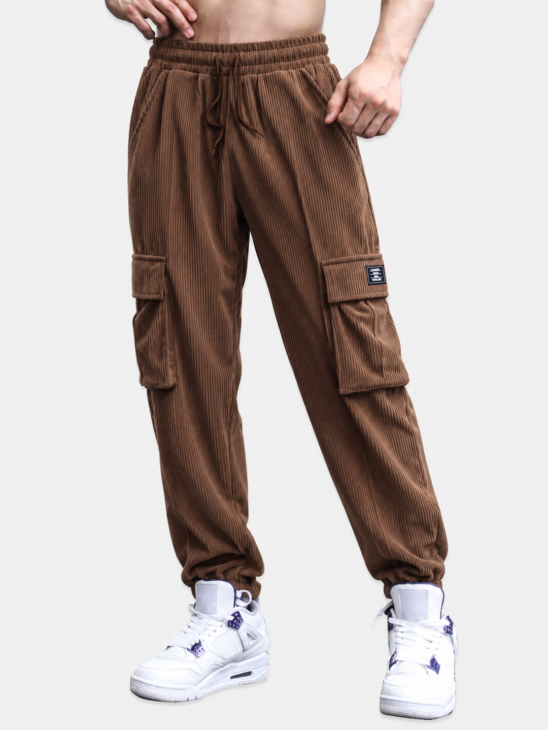Bas | Corduroy cargo jogger