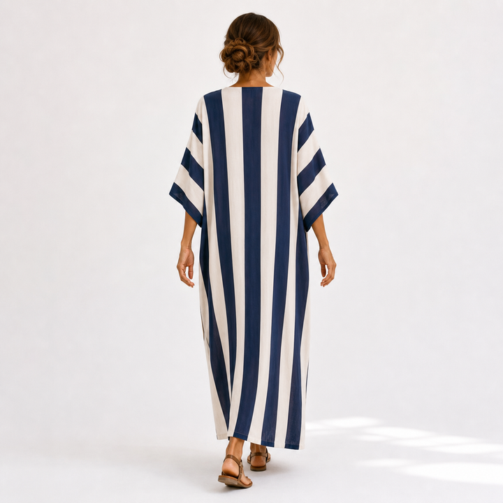 Metje | Marineblauwe Kaftan