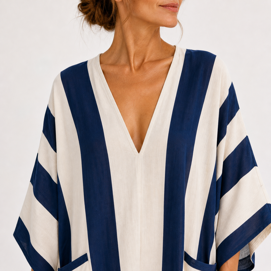Metje | Marineblauwe Kaftan