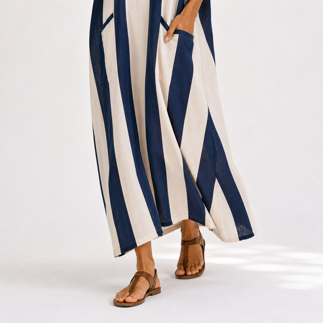 Metje | Marineblauwe Kaftan