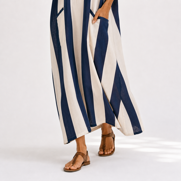 Metje | Marineblauwe Kaftan