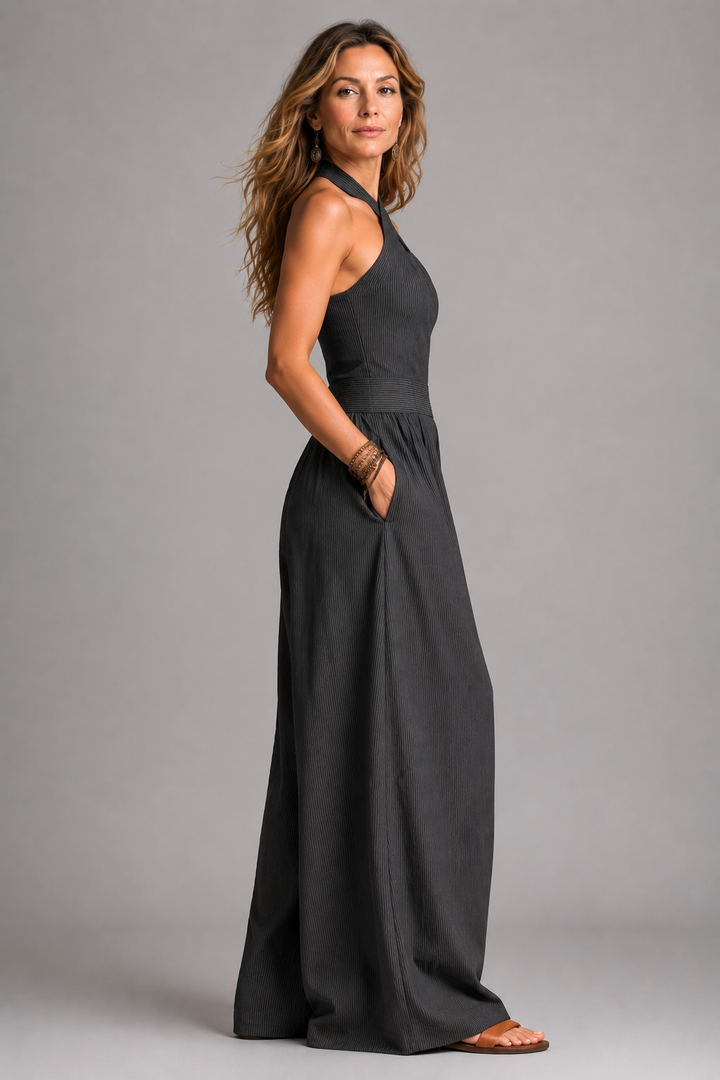 Debbie | Jumpsuit met halternek