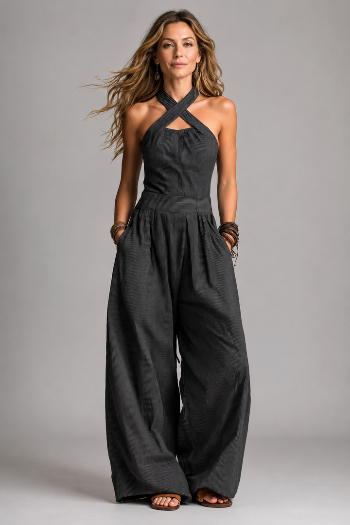Debbie | Jumpsuit met halternek